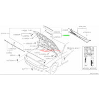 Genuine Nissan Headlight Bonnet Seal L/H Fits Nissan R32 Skyline GTS/T & GTR