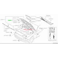 Genuine Nissan Headlight Bonnet Seal R/H Fits Nissan R32 Skyline GTS/T & GTR