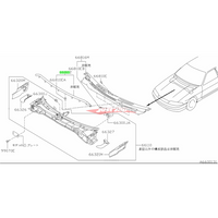 Genuine Nissan Hood Bonnet Cowling Rubber Seal Fits Nissan R34 Skyline GT/T & GTR Ser. 1