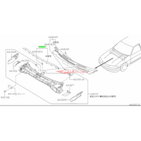 Genuine Nissan Hood Bonnet Cowl Rubber Seal Fits Nissan R34 Skyline GTR Ser. 2