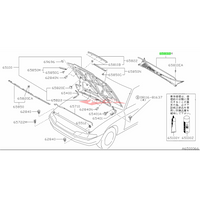 Genuine Nissan Hood Bonnet Cowling Rubber Seal Fits Nissan R32 Skyline GTS/T & GTR