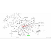 Genuine Nissan Inner Door Trim Mounting Screw Cover Fits Nissan R34 Skyline (Coupe)