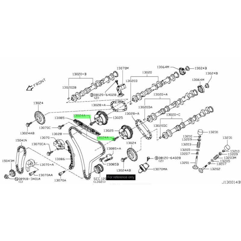 Genuine Nissan Intake Side VCT Cam Gear Sprocket Bolt Fits Nissan VR38 Engines