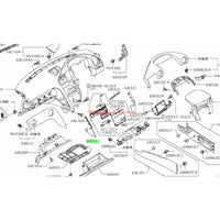 Genuine Nissan Lower Dash Centre Console Inner Garnish Panel L/H Fits Nissan R35 GTR