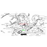 Genuine Nissan Lower Dash Centre Console Inner Garnish Panel L/H (Late Model) Fits Nissan R35 GTR