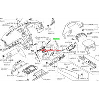 Genuine Nissan Lower Dash Centre Console Inner Garnish Panel R/H Fits Nissan R35 GTR DBA (11-16)