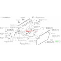 Genuine Nissan Lower Door Rubber Inner Weather Strip R/H Fits Nissan Silvia S15 & 200SX