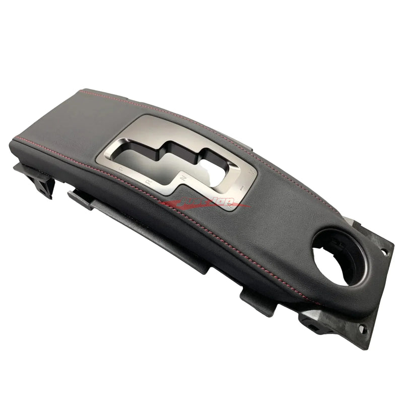 Genuine Nissan Nismo Edition MY14 Center Console Gear Shifter Surround Finisher (Red Stitching) Fits Nissan R35 GTR (07-16)