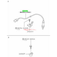 Genuine Nissan O2 Oxygen Air Fuel Ratio Sensor Fits Nissan NM35 Stagea VQ25DET & E51 Elgrand VQ35DE