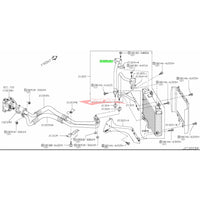 Genuine Nissan Oil Cooler Element Pipe L/H Fits Nissan R35 GT-R