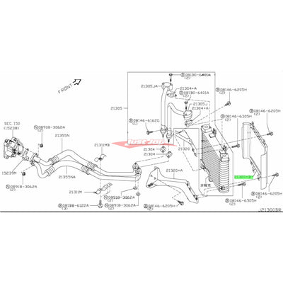 Genuine Nissan Oil Cooler Mounting Bracket Fits Nissan R35 GTR