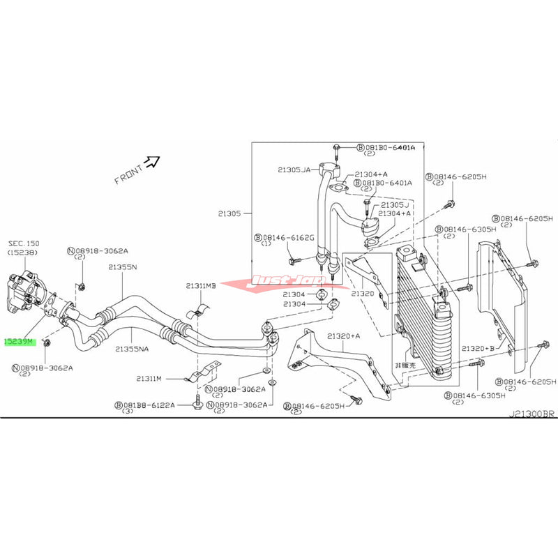 Genuine Nissan Oil Filter Housing Gasket Fits Nissan R35 GTR VR38DETT