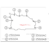 Genuine Nissan Oil Pump Bolt/Fastner Set Suits RB Oil Pumps