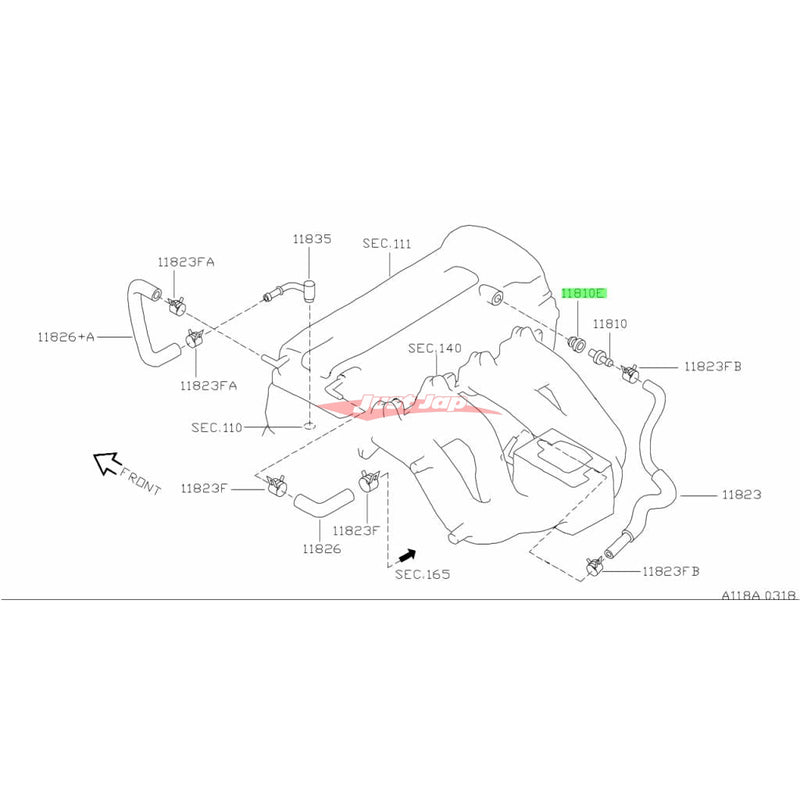 Genuine Nissan PCV Valve Grommet Seal Fits Nissan SR20DE/T, RB20DE/T, RB25DE/T & RB26DETT