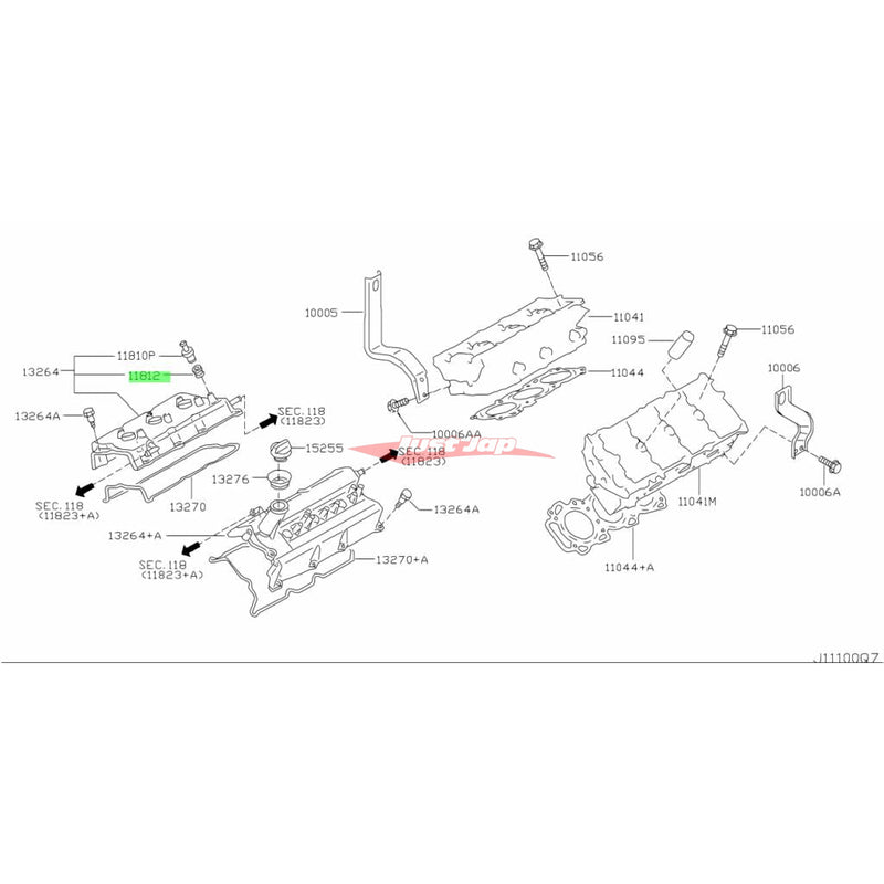 Genuine Nissan PCV Valve Grommet Seal Fits Nissan VQ25, VQ30, VQ35, VQ37, VQ40