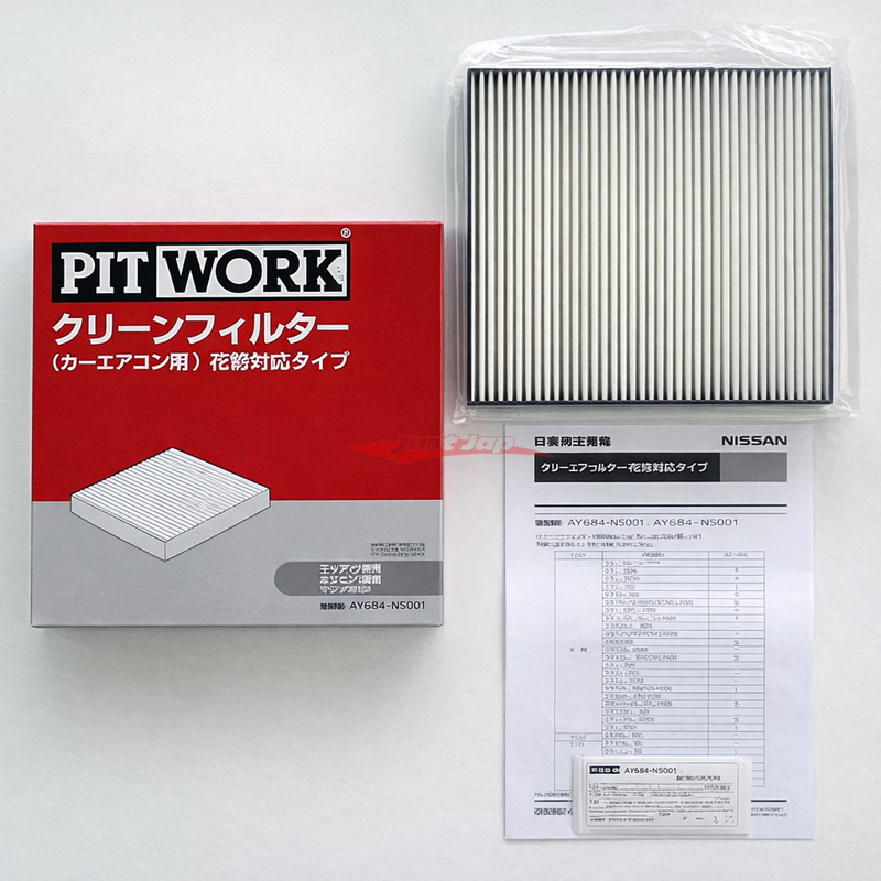 Genuine Nissan Pitwork Air Conditioner Cabin / Pollen Air Filter Fits Nissan E50/E51/F50/M35/N16/P12/R35/T30/V35/V36/J50/Y34/Y50/Z33