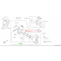 Genuine Nissan / Pitwork Front Caliper Seal Kit (41120-11L27) Fits Nissan RNN14 GTi-R & N15 Pulsar SSS/VZ-R