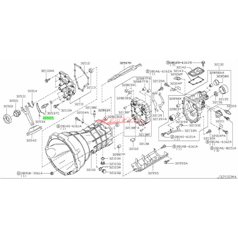 Genuine Nissan Pivot Ball Fits Nissan V35 Skyline & Z33 350Z Fairlady (09/2003-)