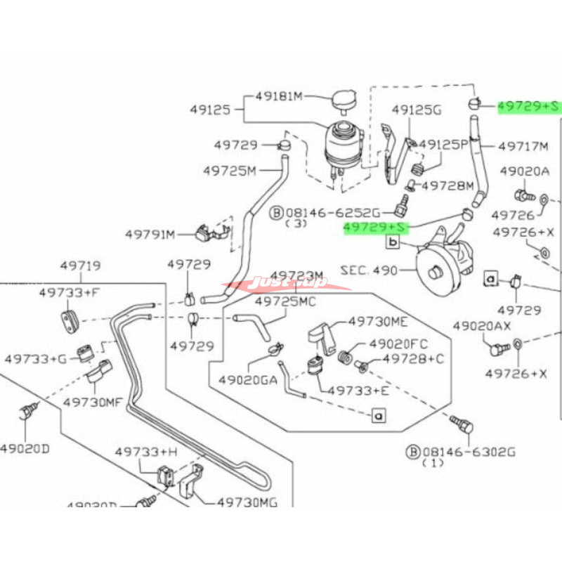 Genuine Nissan Power Steering Hose Clamp Check Compatibility