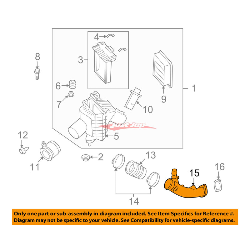 Genuine Nissan R35 GTR DBA MY11+ 51mm Turbo Air Inlet Pipe L/H Fits Nissan GTR R35 2007-