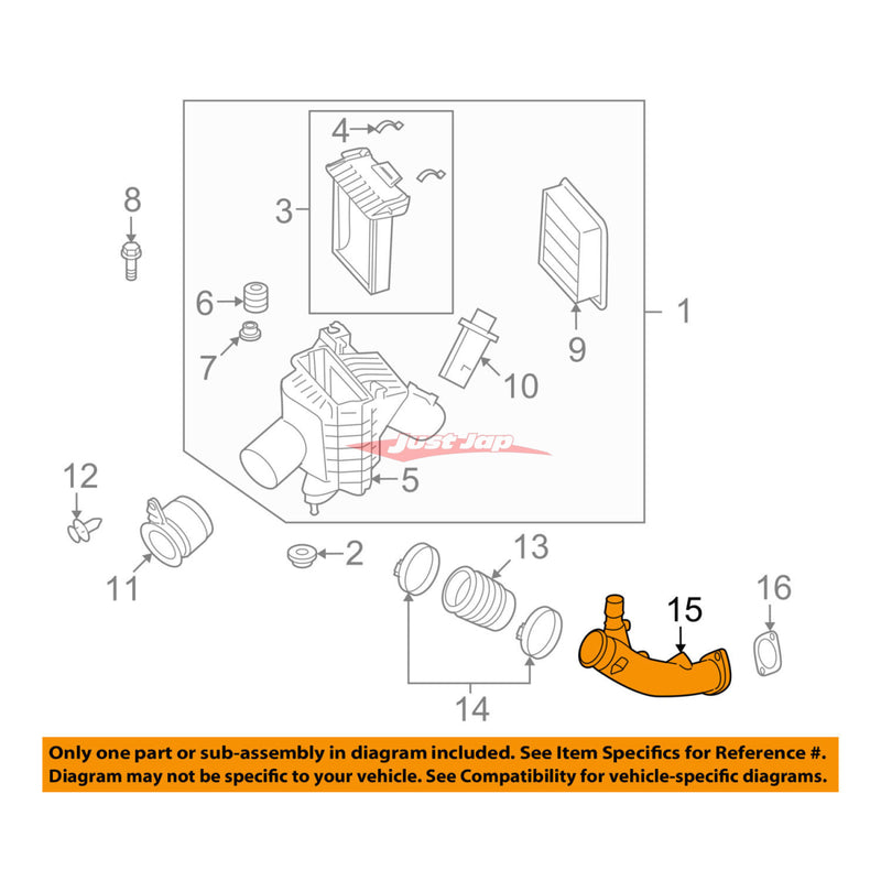 Genuine Nissan R35 GTR DBA MY12+ 51mm Turbo Air Inlet Pipe L/H Fits Nissan GTR R35 2007-