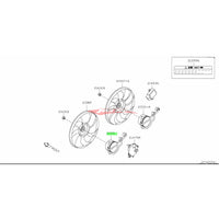 Genuine Nissan Radiator Fan Motor (L/H) Fits Nissan R35 GTR VR38DETT