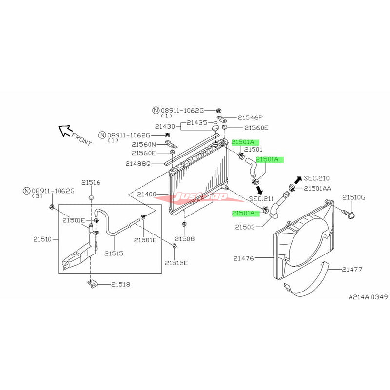 Genuine Nissan Radiator Hose Spring Clamp 38mm~48mm Fits Nissan Upper & Lower Radiator Hoses