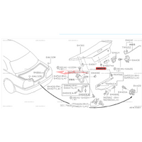 Genuine Nissan Rear Boot Stop Rubber Fits Nissan R34 Skyline (Coupe/Sedan)