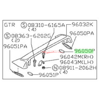 Genuine Nissan Rear Boot Wing Spoiler Inner Mounting Seal (R/H) Fits Nissan Skyline R32 GTR