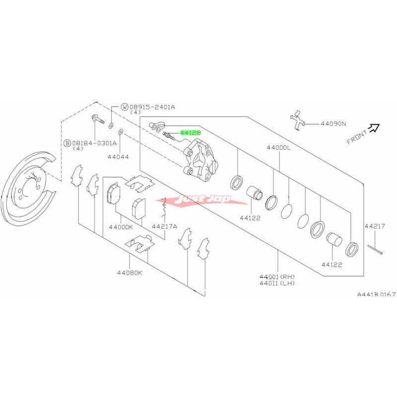 Genuine Nissan Rear Brake Caliper Bleeder Screw Fits Nissan Skyline R32 GTS-T/R33 GTS-T/R32 GT-R & Z32 300ZX