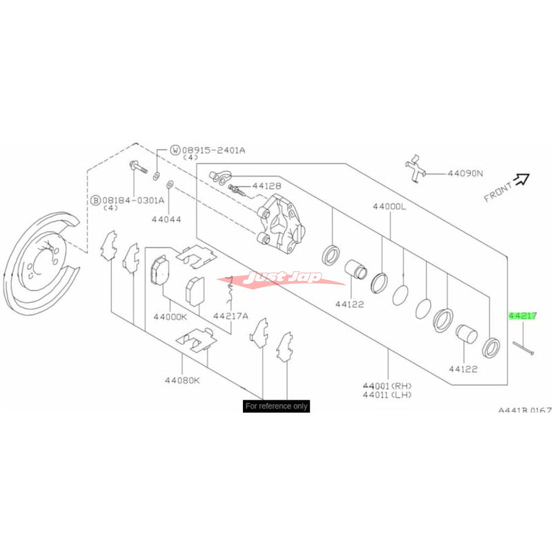Genuine Nissan Rear Brake Caliper Pin Fits Nissan Skyline R32 GTS-T/R33 GTS-T/R32 GT-R