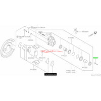 Genuine Nissan Rear Brake Caliper Pin Fits Nissan Skyline R32 GTS-T/R33 GTS-T/R32 GT-R