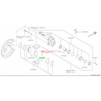 Genuine Nissan Rear Brake Pin Clip (Sumitomo 2 Pot) Fits Nissan R32 Skyline GTS-T, R32 GTR, R33 GTS-T, R34 GT-V, R34 GT-T & Z32 300ZX