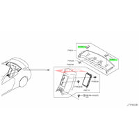 Genuine Nissan Rear Child Restraint Anchor Bracket Cover Fits Nissan R35 GTR