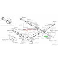 Genuine Nissan Rear Differential Bearing & Oil Seal Rebuild Kit (R200) Fits Nissan A31 Cefiro, S13/S14/S15 Silvia, R32/R33/R34 Skyline, C34 Stagea, C34/C35 Laurel & Z32 300ZX