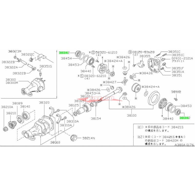 Genuine Nissan Rear Differential Side Shaft Seal (R200) Fits Nissan A31/S13/S14/S15/R32/R33/R34/C33/C34/C35/A31/Z31/Z32/Y31/Y32/D22