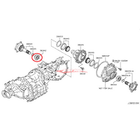 Genuine Nissan Rear Differential Side Shaft Seal (R200V) Fits Nissan E51 Elgrand, J50 Crossover, M35 Stagea, V35/V36 Skyline, Z33 350Z & Z34 370Z