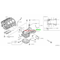 Genuine Nissan Rear Oil Pan Gasket Fits Nissan VQ25DE/VQ35DE