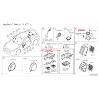 Genuine Nissan Rear Parcel Shelf / Upper Door Speaker (BOSE Audio) Fits Nissan R35 GTR