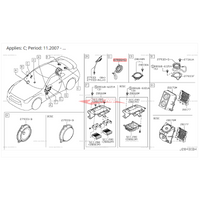 Genuine Nissan Rear Parcel Shelf / Upper Door Speaker (BOSE Audio) Fits Nissan R35 GTR