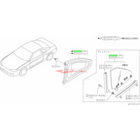 Genuine Nissan Rear Quarter Panel Glass R/H Fits Nissan Silvia S15 & 200SX
