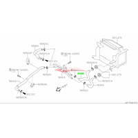 Genuine Nissan Rear Upper Inlet Heater Hose Fits Nissan R34 Skyline, C34 Stagea & C35 Laurel RB25DE/T Neo