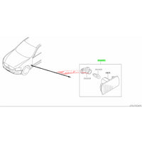 Genuine Nissan Side Indicator & Socket Assembly Fits Nissan S15 Silvia, R34 Skyline, C34 Stagea, M35 Stagea, Y34 Cedric & Gloria