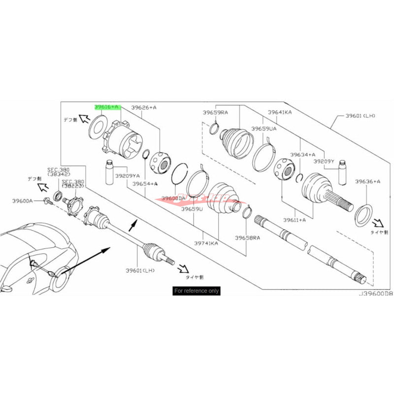 Genuine Nissan Side Shaft/Axle Plug Fits Nissan (Check Compatibility)