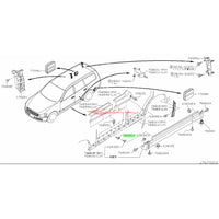 Genuine Nissan Sill Panel Inner Side Skirt Clip (Female) Fits Nissan C34/M35 Stagea, R33/R34 Skyline, R35 GTR, S13/S14/S15 Silvia, 180SX, 200SX, V35/V36 Skyline, Z33 350Z, Z34 370Z & Z11/Z12 Cube