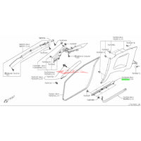 Genuine Nissan Sill Panel Scuff Kick Plate Assembly L/H Fits Nissan R35 GTR