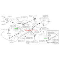 Genuine Nissan Sill Panel Side Skirt Fastener Clip (Male) Fits Nissan R32 Skyline GTR
