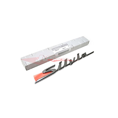 Genuine Nissan Silvia Rear Badge Fits Nissan S15 Silvia & 200SX (Chrome Finish)
