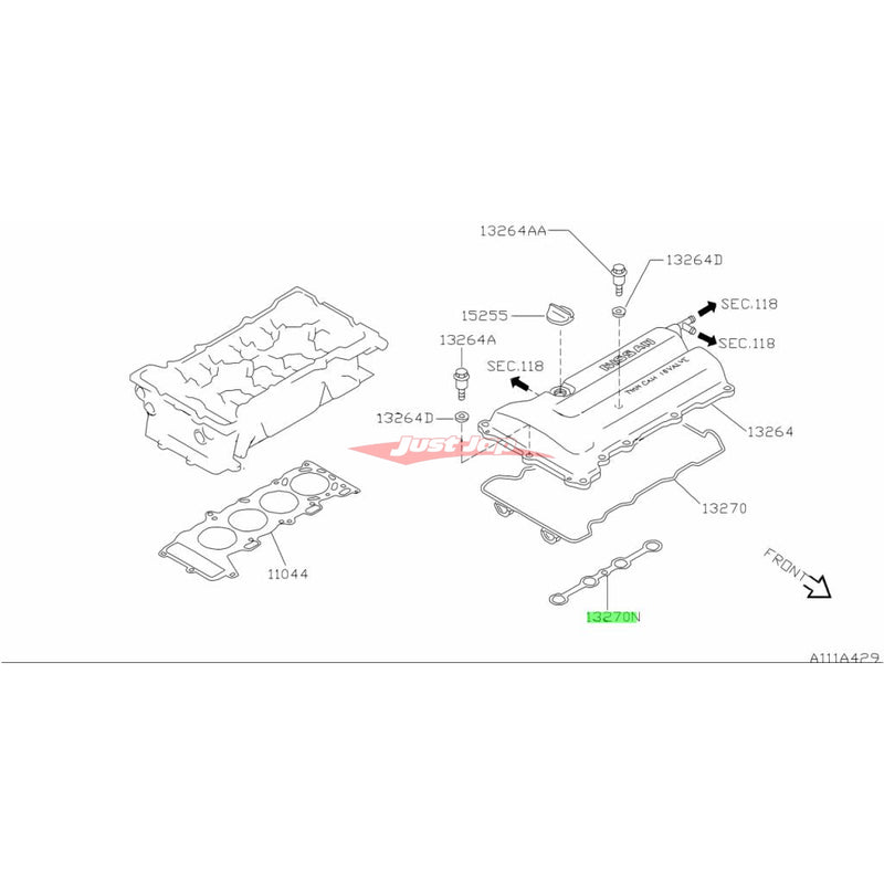 Genuine Nissan Spark Plug Seal Set Fits Nissan P11 Primera & N15 Pulsar (SR16VE/SR20VE/SR20DE)