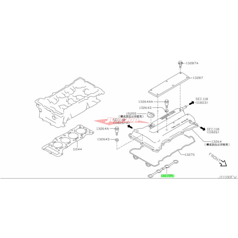 Genuine Nissan Spark Plug Seal Set fits Nissan S13/S14/S15 Silvia 180SX 200SX & P12 Primera (SR20DE/T & SR20VE)